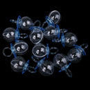 50pcs Mini Pacifier Plastic Table Confetti for Baby Shower-Blue R4O8