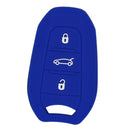 Car Key Protive Cover Holder for BUICK Flip Smart 3 Buttons Remote Key Fob Blue