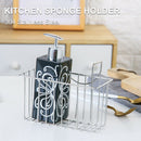 Kitchen Sink Stainless Steel Bathroom Organizer Sponge Holder Drain Rack Hanging