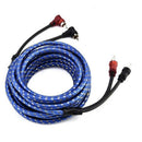 5M 2 Rca To 2 Rca Plug Car Stereo Audio Cable Amplifier Braided Tool