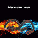 1pair S-shaped Push-ups Stands Bar Tool for Fitness Chest Training Exercise