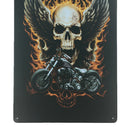 Metal Tin Sign Poster Slogan Plaque Bar Pub Tavern Man Cave -Ghost&Motorbike