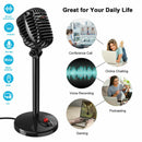 Plug and Play USB Microphone Studio Condenser Recording Podcast Desktop PC Mic