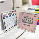 Desk Calendar 2021 New Year Work Note Creative Schedule (Large Flower)