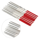 10pcs Guitar Fret Crowning Luthier File Stainless Small Dual Cutting Edge  A