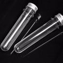 1X(10Pcs Test Transparent Plastic With Cap Dispenser (40Ml, 140 X 25Mm)