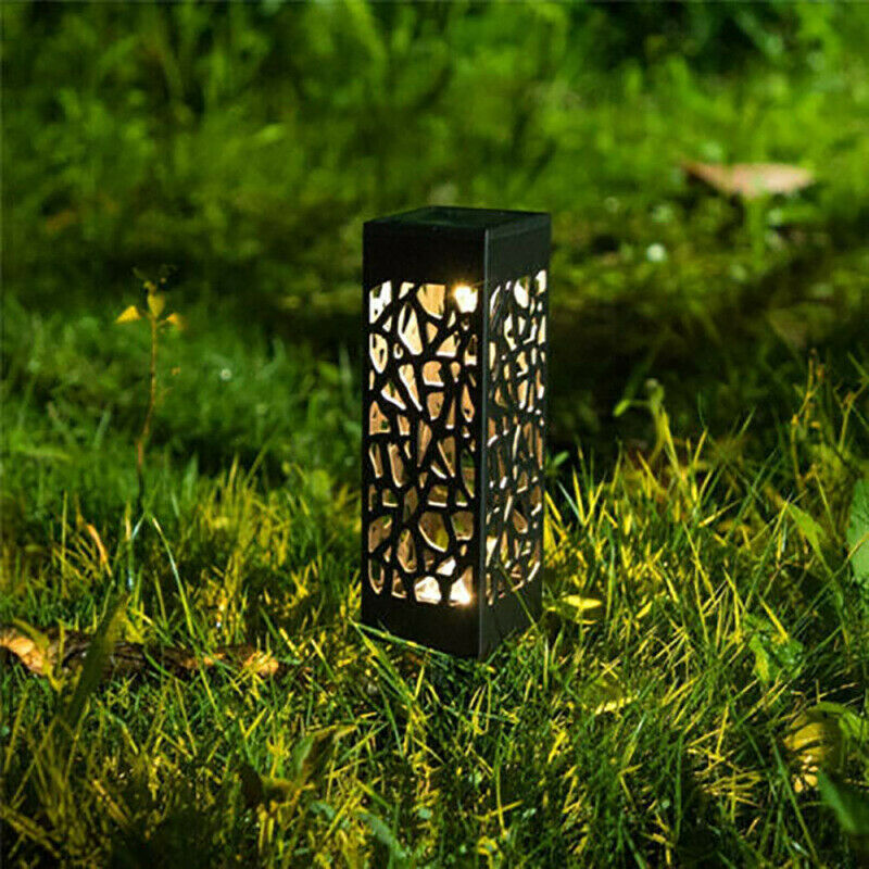 4X Solar Garden Torch Lights Dance Flames LED Waterproof Landscape Lawn L PED