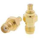 2PCS SMA Female To MCX Male Plug Coaxial Adapter Connector Conver lj