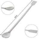 1Pc New Stainless Steel Spoon Medicinal ladle with Spatula,Length 300m@