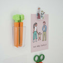 5Pcs Radish Sealing Clip Sealing Clamp Snack Bag Clip Plastic Bag Clip HF Hn