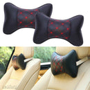 2PCS Car Seat Headrest Pad Memory Travel Pillow Head Neck Rest Support Cushion