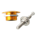 30mm Car Push Button Bonnet Pin Aluminum Hood Pins Quick Release Golden