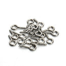 200pcs White K Screw Eye Pins Eyelets Screw for Keychain Jewelry Assortment