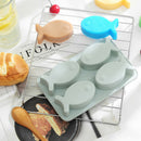 4 Cavities Cartoon Fish Flexible Silicone Soap Mold Cake Decorating Tools S a Gw