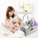 Portable Baby Diaper Organizer Caddy Felt Changing Carrier Nappy Storage X6X0
