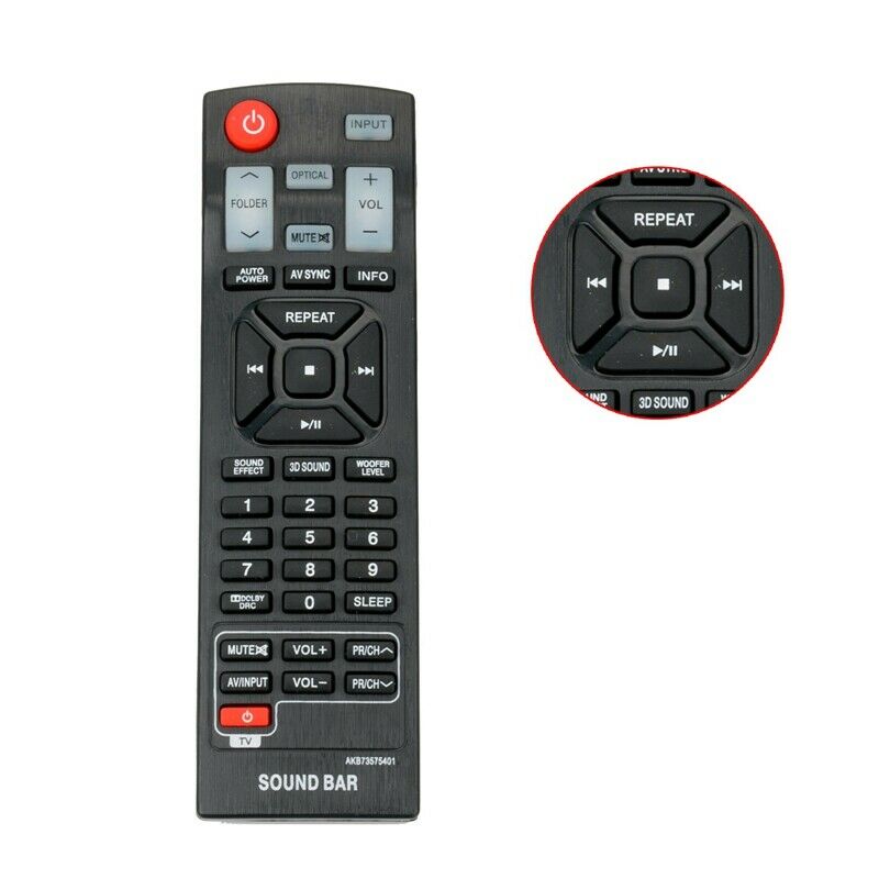 Remote Control Akb73575401 for Lg Sound Bar Nb2430A Nb4540 Nb5540A Nb5541 G2C4