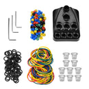 Soft Tattoo Grommets Nipples O-rings Ink Cups Caps 9 Holes Tattoo Pen Stand