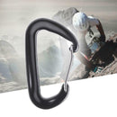 Aviation Aluminum D Shape Carabiner 12KN Hammock Safety Clasp Climbing Buckle