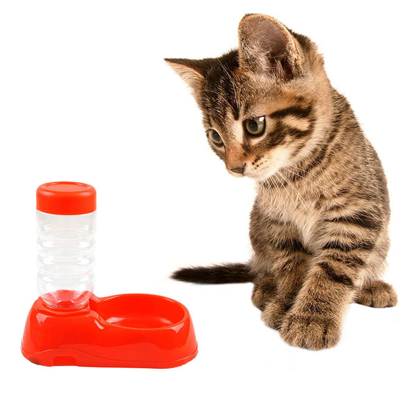 Automatic Pet Dog Cat Water Drink Bottle Feeder Food Bowl Dish Dispenser New