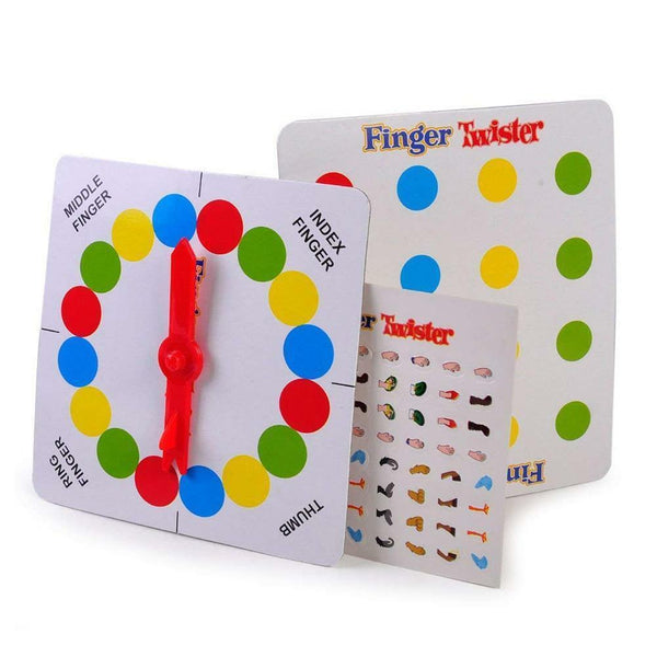 Funny Family Finger Twister Board Mini Version Table Party Game for 2 players