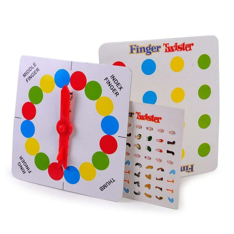 Funny Family Finger Twister Board Mini Version Table Party Game for 2 players