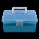 Multi-functional Durable Transparent Plastic Storage Box With Removable Tray