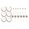 18Pcs Women Lady Crystal Moon Star Rhinestone Hairpin Hair Clip Barrette Set