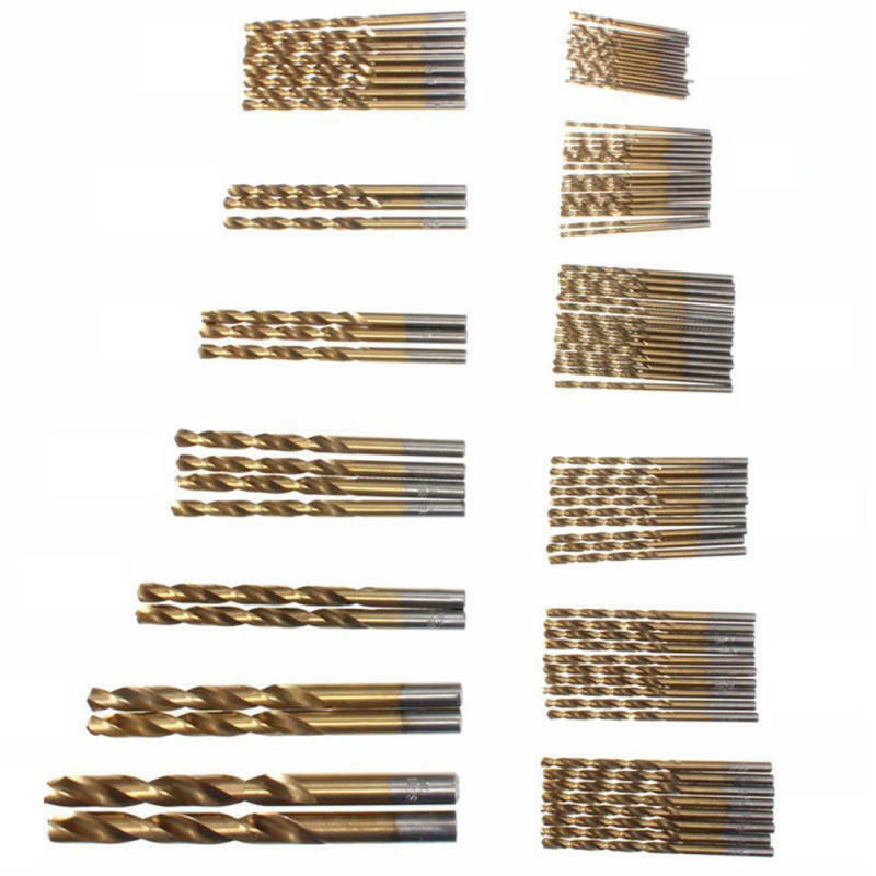 99X High Speed Steel Plated Titanium Twist Drill Straight Shank Drill Hand IXW