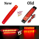 10Pcs Red 9 SMD LED Truck lights led side Car Truck Bus Marker Light 12V QDN