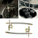 2pcs Stainless Steel Universal Extension Adaptors Sealed Tyre  Stem Braided