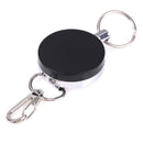 Resilience steel wire rope elastic keychain sporty retractable alarm keychain BX