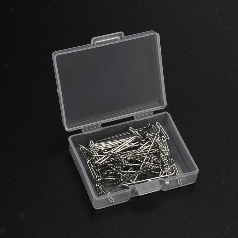 Bulk 50 T-Pins for Pinning Wigs on Foam Head, Holding Wigs, Hair Extensions, Wig
