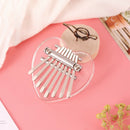 8 Keys Mini Crystal Kalimba Transparent Pocket Musical Finger Thumb Piano  A