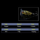 1PCS Fishing Lure Cicada Floating Artificial baits Bait Pesca Fish Popper L S2Q1