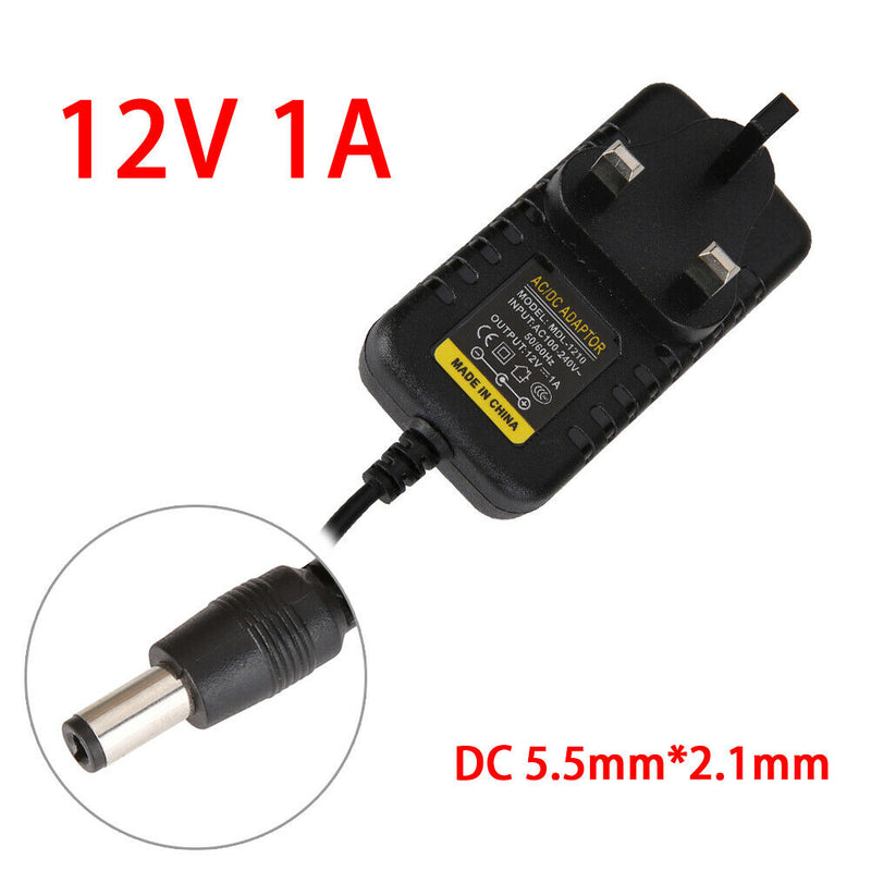 AC to DC 5.5mm*2.1mm 5.5mm*2.5mm 12V 1A Switching Power Supply Adapter