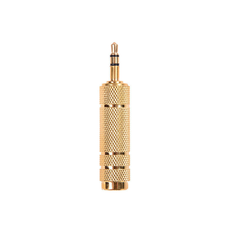 3.5mm Male to 6.5mm Female Jack Plug Microphone Audio Adapter Converter TES