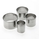 4pcs/set Rose Shape Stainless Steel Biscuit Fondant Mold Cookie Cutters