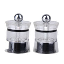 2pcs Mini Acrylic Manual Grinding Device Salt Pepper Mill Grinder Kitchen