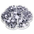 700 Googly Wiggly Wobbly Eyes SELF ADHESIVE Crafts NEW Mixed 7 Sizes 4mm to 12mm