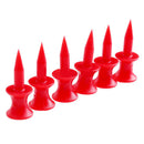 10PCS Golf Rubber Tees Cushion Top Tee Plastic Tees Red