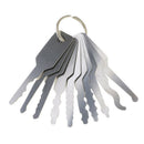 10Pcs Stainless Steel Keys Car Door Opener Unlocking Repairing Tools Kit FAJCly
