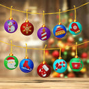 10PCS Christmas Label Card Set DIY Diamond Painting Christmas Tree Decoration