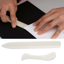 2 Pcs White Bone Folder Paper Creaser Tool Scoring Folding Creasing Edges DIY