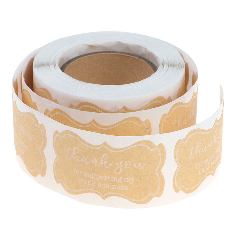 1 roll  Thank You Stickers Seal Thanks for Shopping Supporting My Small Busi Gw