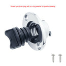 25mm Universal Oval Stainless Steel Boat Transom Drain Bung Nylon Captive Plug