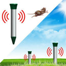 2 Pcs Ultrasonic Mole Repeller- Professional Solar Powered Waterproof Outdo L4O3
