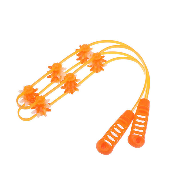 6Balls Massager Back Puller Strip Handheld Roller Massage Shoulder Neck Wais Hn