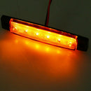 10x Amber 12V 6LED Side Marker Indicators Light Lamp Truck Trailer Lor WDK