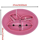 Baby Dishes Silicone Infant Bowls Plate Tableware Kids Food Holder Tray Car