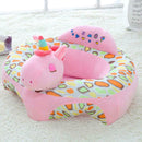 Floral Print Baby Sofa Cover Seat Support Learning To Sit Chair Case (D) A